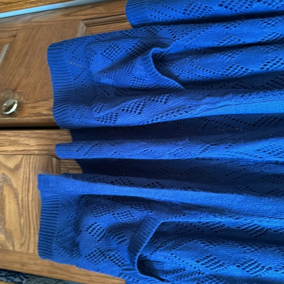Market & Spruce long blue sweater. XL. 34” long. - Picture 3 of 4